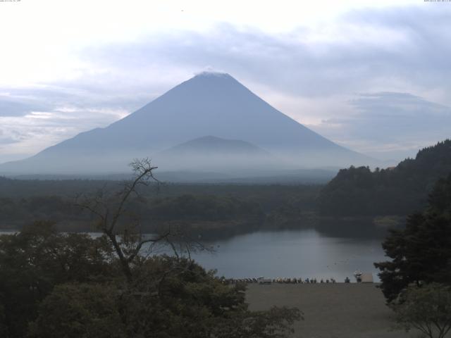 精進湖からの富士山