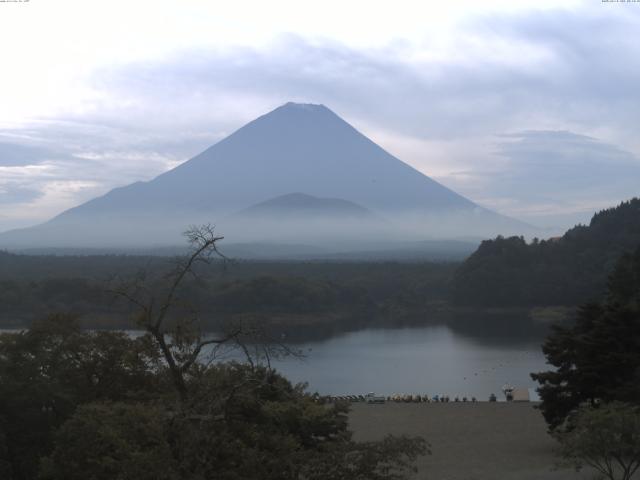 精進湖からの富士山