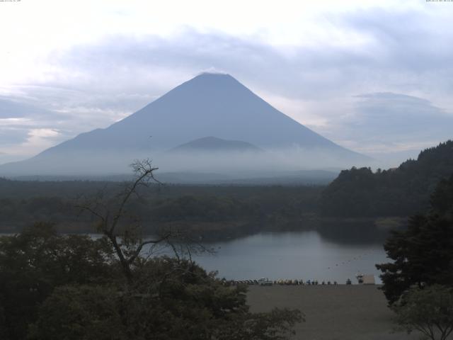 精進湖からの富士山