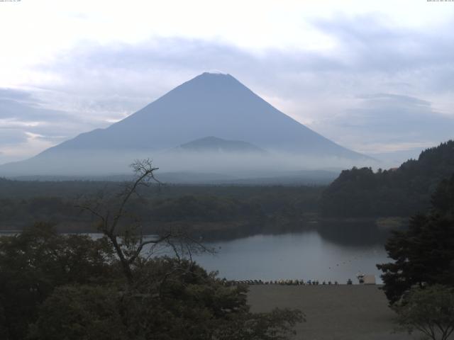 精進湖からの富士山