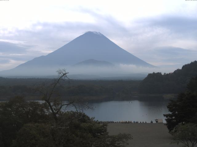 精進湖からの富士山