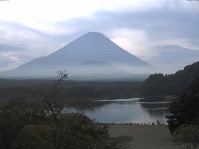 精進湖からの富士山