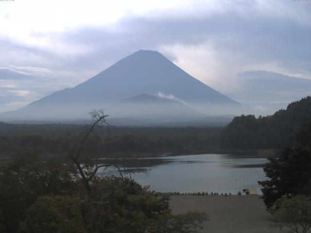精進湖からの富士山