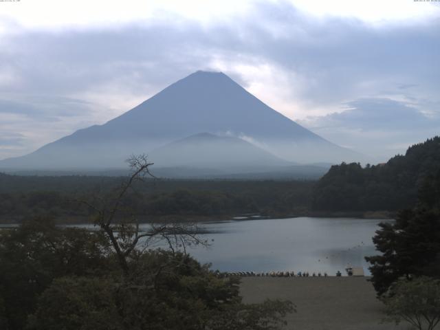 精進湖からの富士山