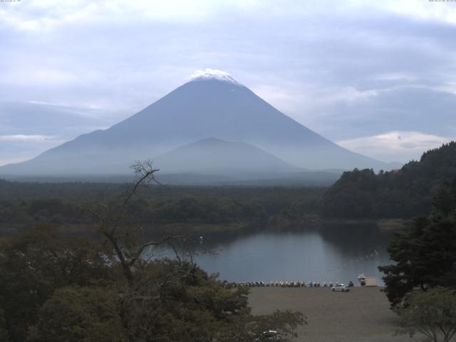 精進湖からの富士山