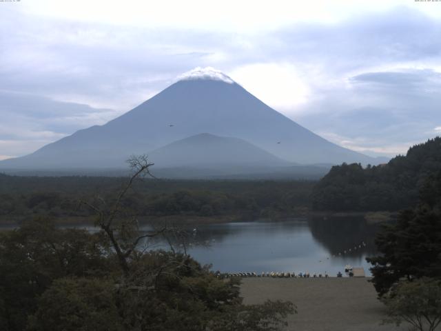 精進湖からの富士山