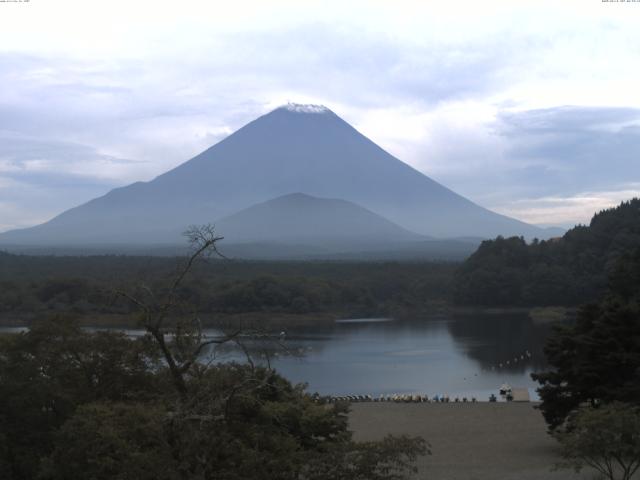 精進湖からの富士山
