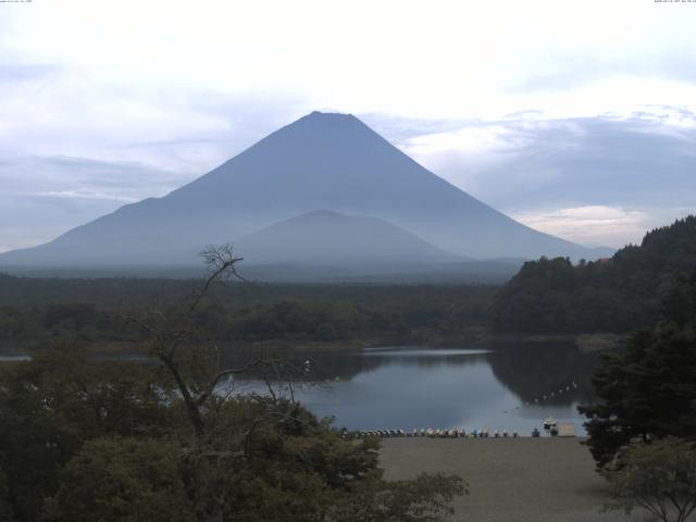 精進湖からの富士山