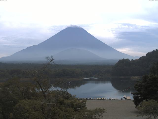 精進湖からの富士山