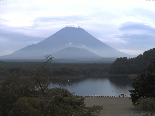 精進湖からの富士山
