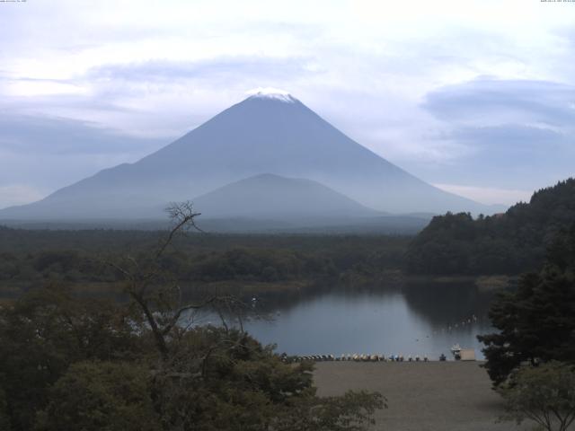 精進湖からの富士山