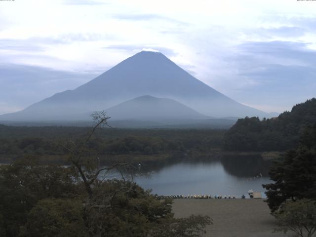 精進湖からの富士山