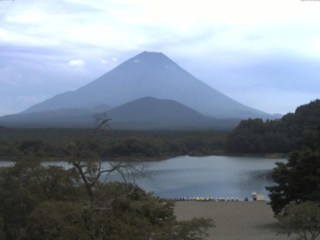 精進湖からの富士山