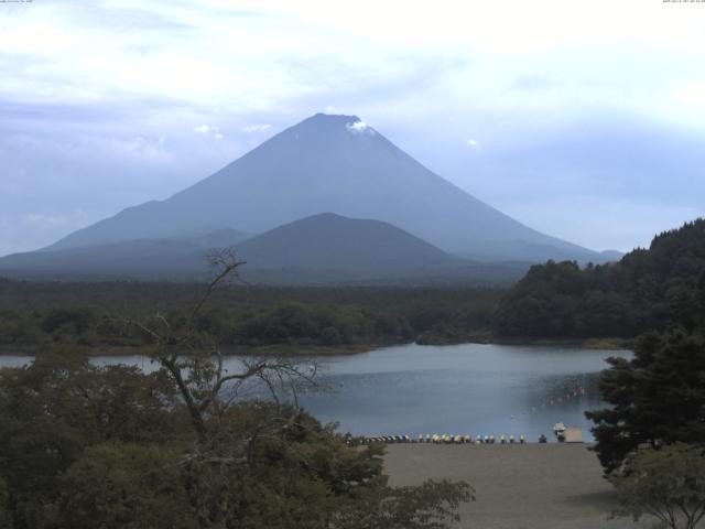 精進湖からの富士山