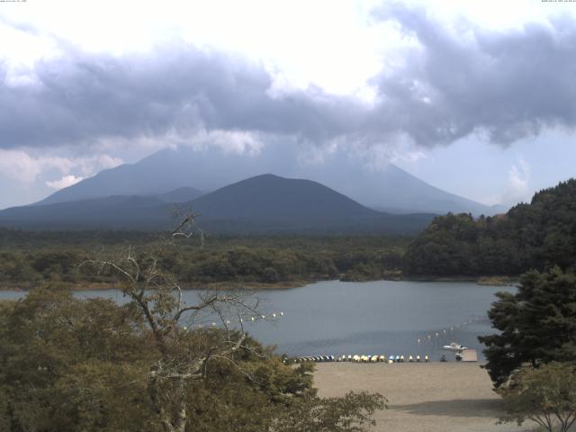 精進湖からの富士山