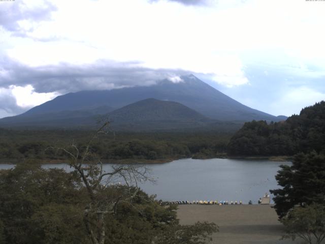 精進湖からの富士山