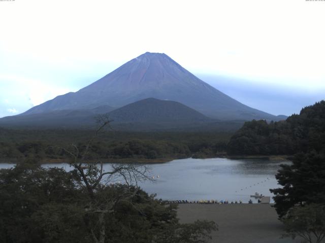 精進湖からの富士山