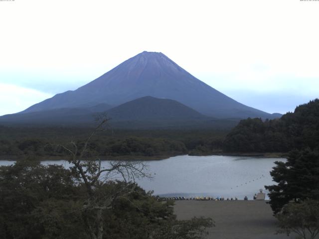 精進湖からの富士山