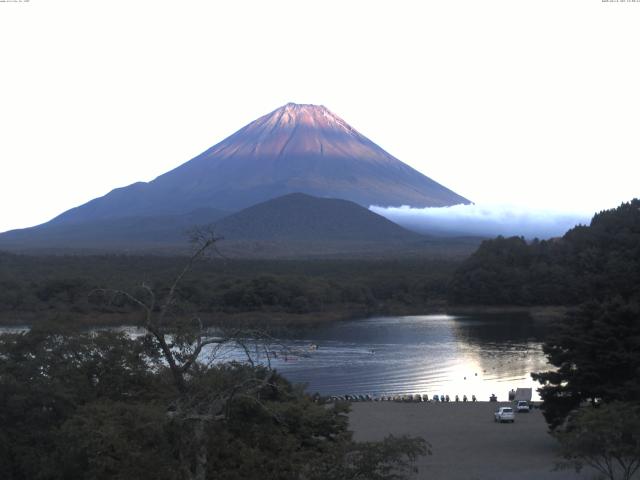 精進湖からの富士山