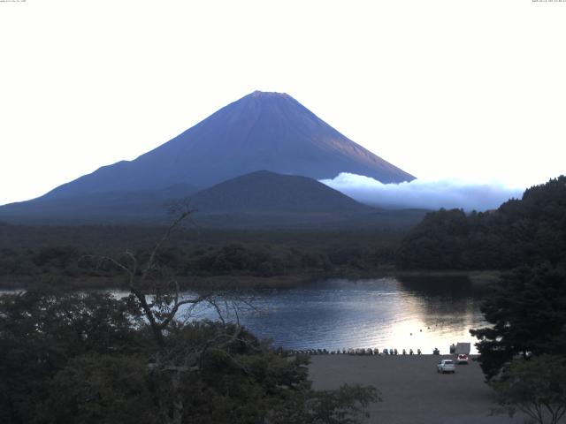 精進湖からの富士山