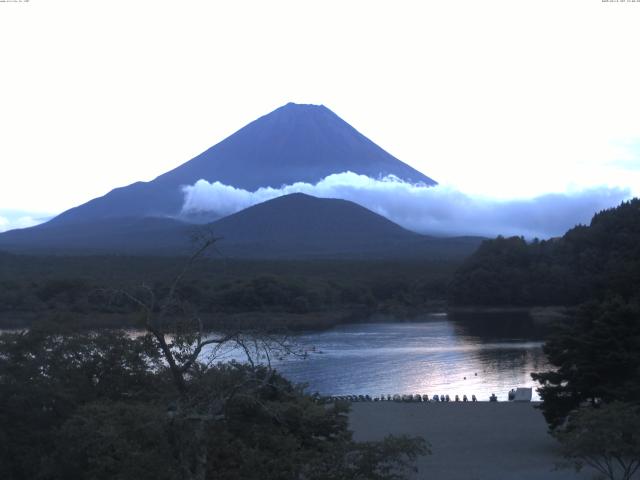 精進湖からの富士山