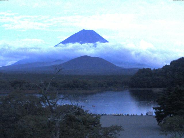 精進湖からの富士山