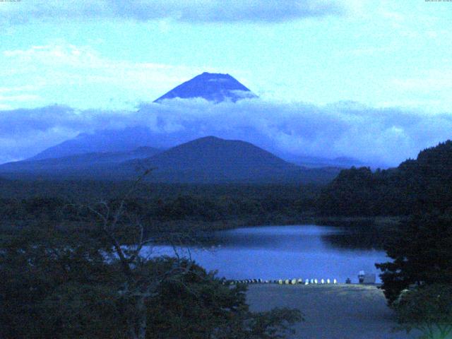 精進湖からの富士山