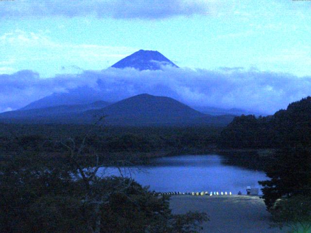 精進湖からの富士山