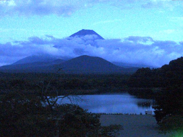 精進湖からの富士山
