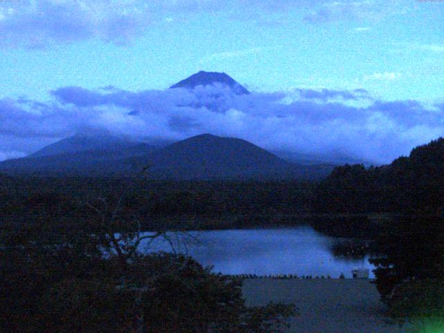精進湖からの富士山
