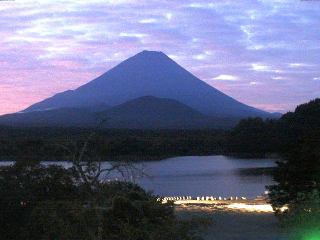 精進湖からの富士山