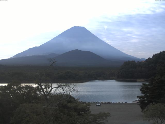 精進湖からの富士山