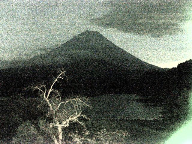 精進湖からの富士山