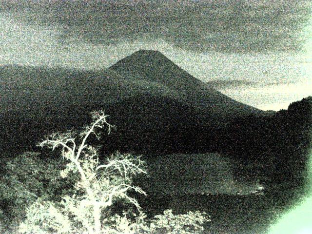 精進湖からの富士山
