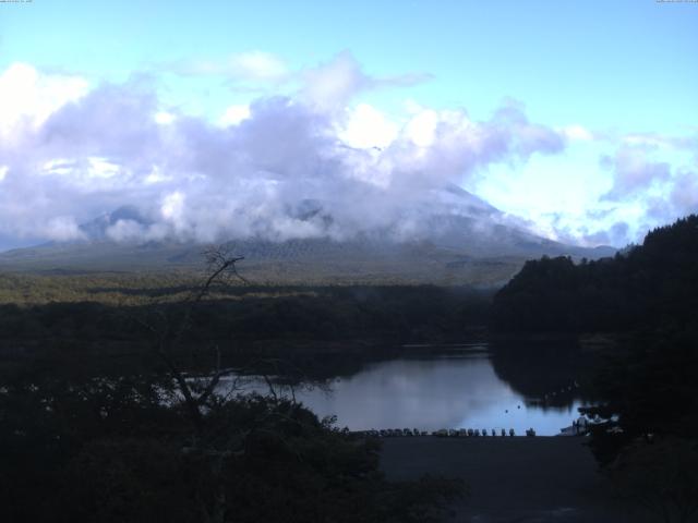 精進湖からの富士山
