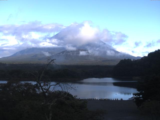 精進湖からの富士山