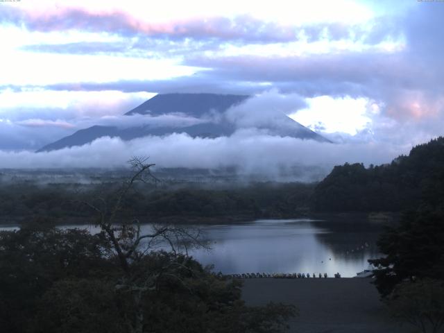 精進湖からの富士山