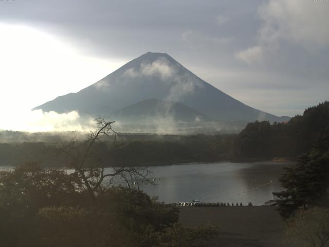 精進湖からの富士山
