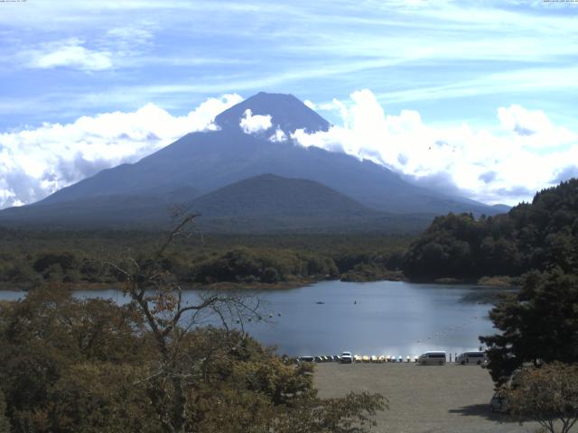 精進湖からの富士山