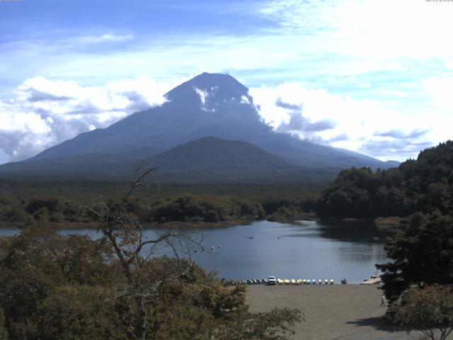 精進湖からの富士山