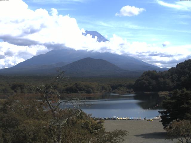 精進湖からの富士山