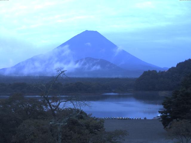 精進湖からの富士山