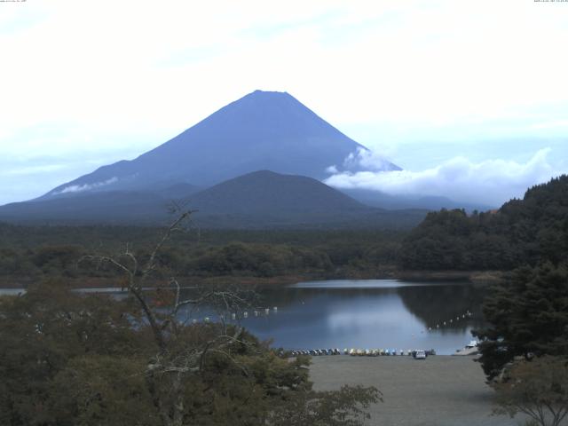 精進湖からの富士山