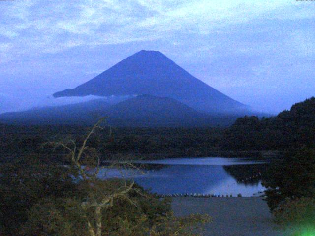 精進湖からの富士山