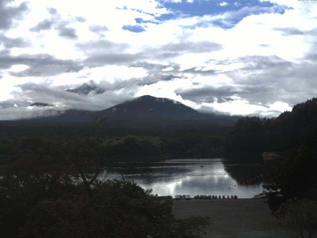 精進湖からの富士山