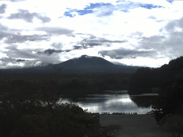 精進湖からの富士山