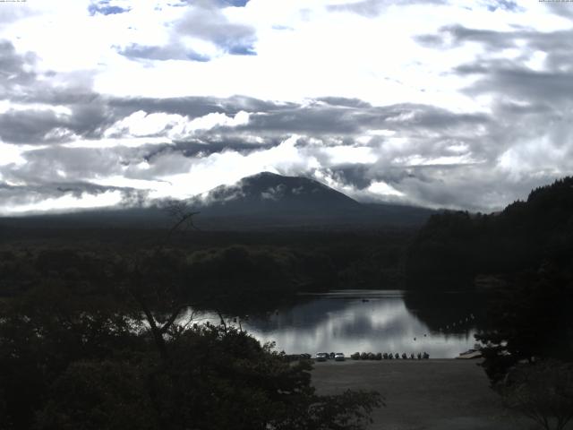 精進湖からの富士山