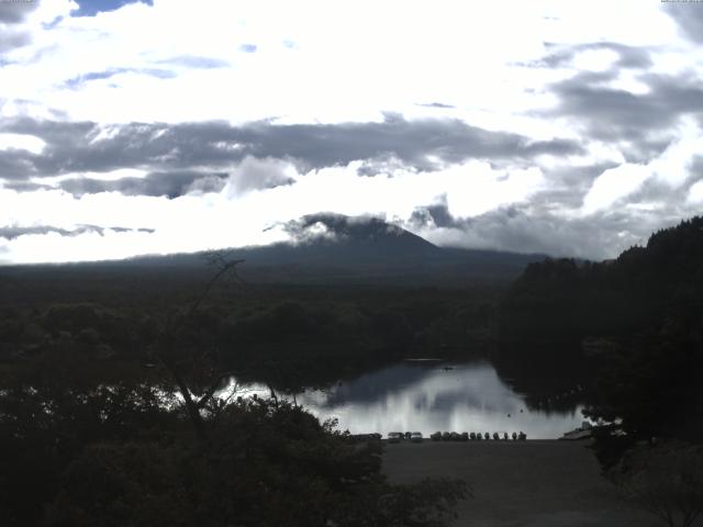 精進湖からの富士山