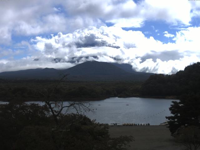 精進湖からの富士山