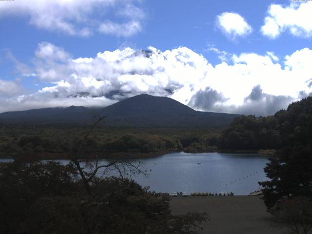 精進湖からの富士山